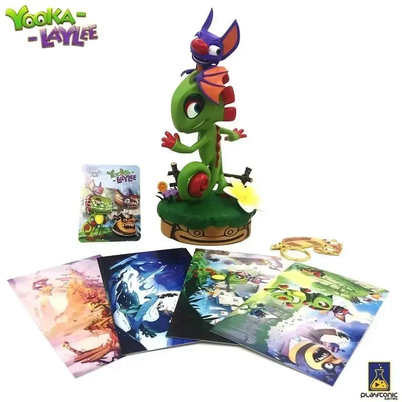 Подлинные милые игрушки ручной работы Yooka Laylee высотой 30 см украшения из смолы