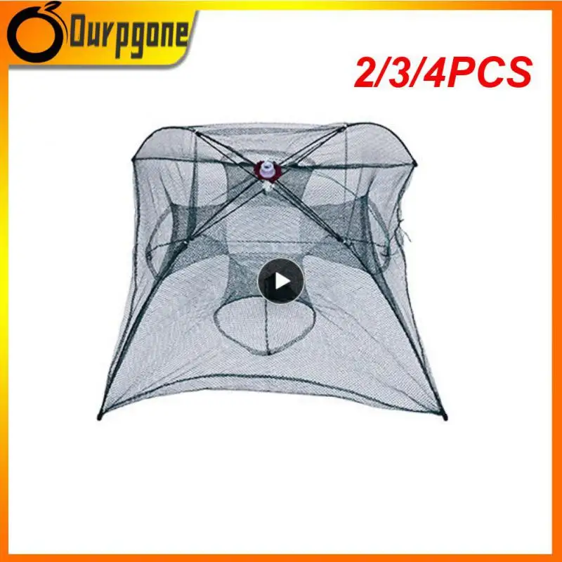 

2/3/4PCS Multiple Products Fishing Trap Nets Ultralight Shrimp Cage Nely Mesh Portable Crab Net Fishing Supplies