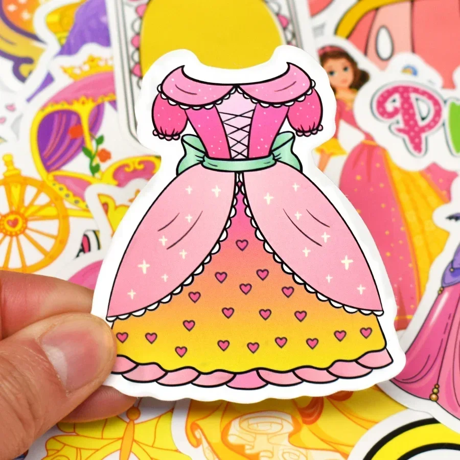 10/70 шт. аниме-наклейки принцессы с героями мультфильмов для девочек сделай сам