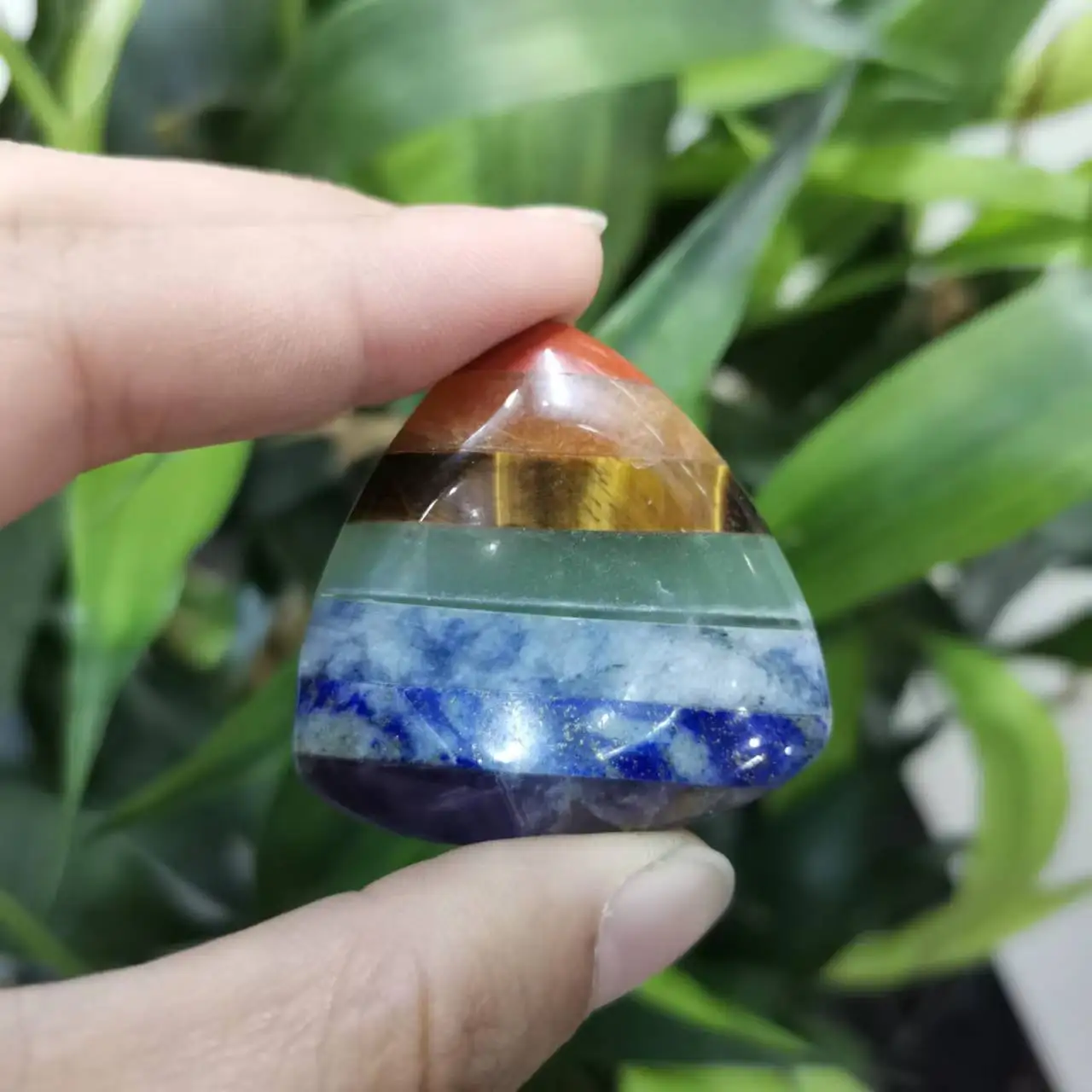 

Triangle Chakra Worry Stone 7 Chakra Crystals Healing Stones Meditation Crystal