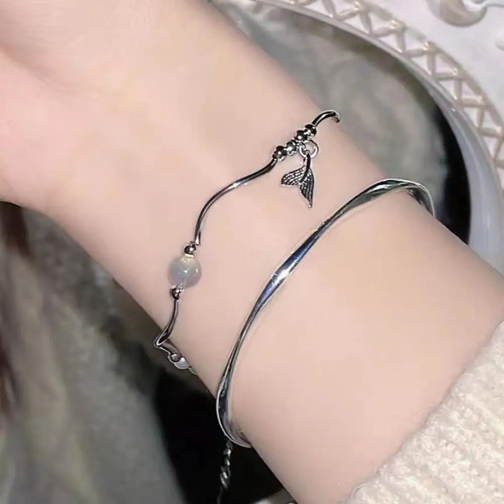 Складной и в ношении JueziCold безразмерный стиль витой Новый нишевый браслет