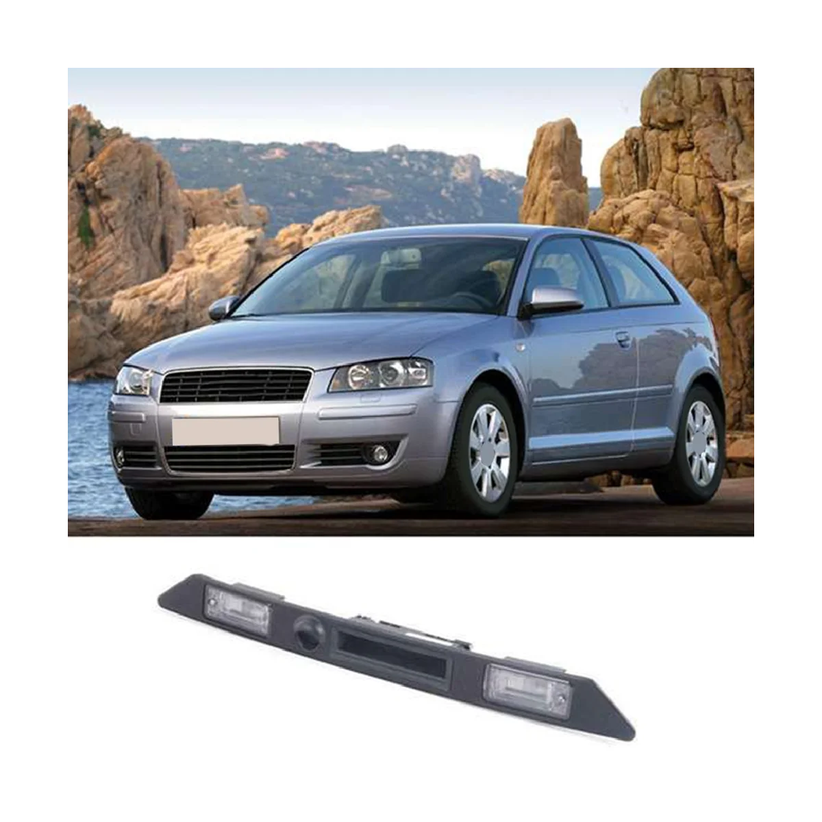 

3 шт./комплект, автомобильный держатель для номерного знака Audi A4 B7 2005-2008 8E0827574C3FZ