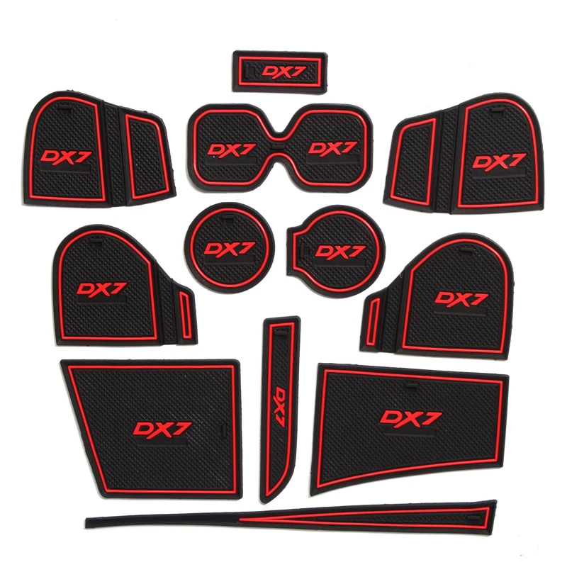 

Car Anti-Dirty Pad Door Groove Gate Slot Cup Armrest Storage Pad Anti-Slip Mat For Soueast DX7 2015 2016 2017 2018