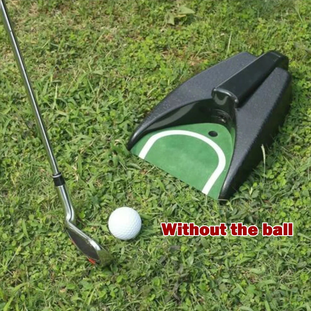 

Putting Cup Golf Returner Training Wear-resistance Automatic Ball Return Batteries Equipment Green Mat Durable