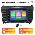 Автомобильная Мультимедийная магнитола C-klase W203 Clc Clk W209 C180 C200 C220 CLK200 CLK240 Android 10 с GPS, Wi-Fi, 4G для Mercedes Benz