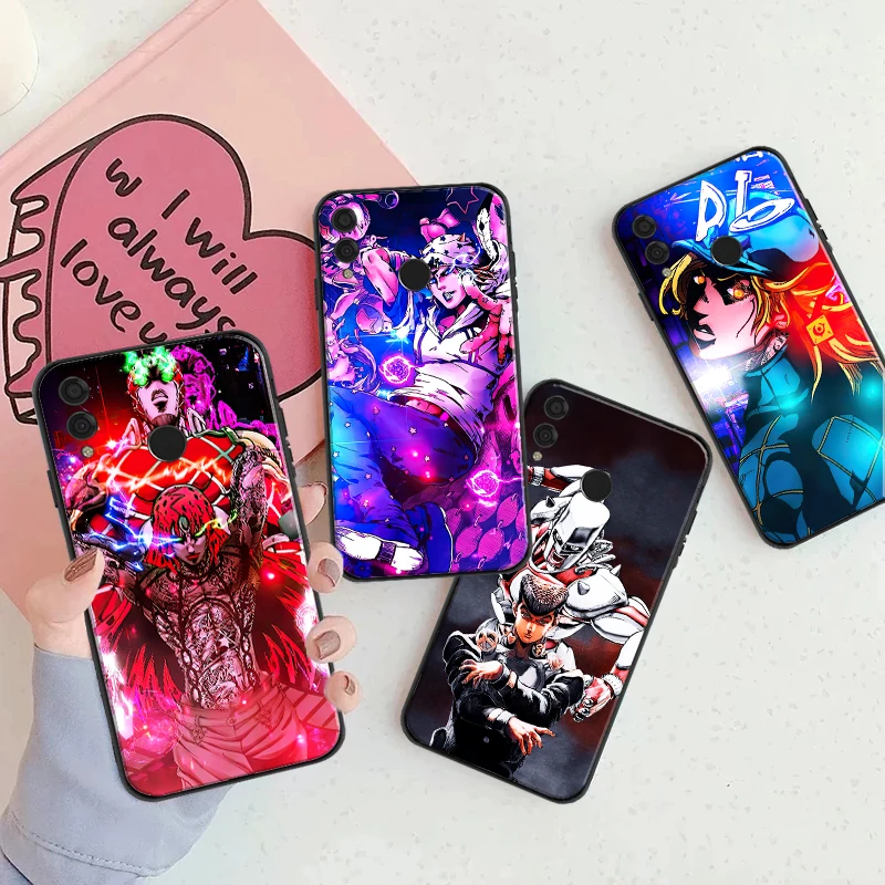 

JOJO’S BIZARRE ADVENTURE OVER HEAVEN Phone Case For Huawei Honor 7X 8X 8C 9 V9 9X 10 V10 10i V20 20i 30 Lite Silcone Black Cover