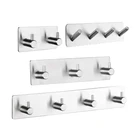 Крючок из нержавеющей стали 304, крючок для кухни и ванной комнаты без отверстий, многофункциональный крючок для шкафа