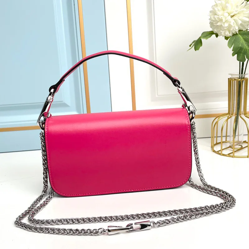 Shoulder Bag Crystal Buckle Chain Bag Dinner Bag Purse Women's Underarm Bag Messenger Bag Detachable Shoulder Strap With Box