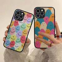funny trippy smiley face phone case hard leather case for iphone 11 12 13 mini pro max 8 7 plus se 2020 x xr xs coque