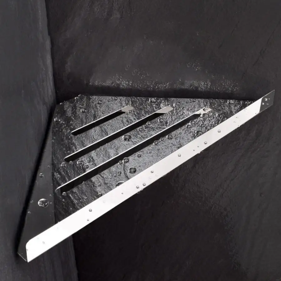 

Настенный угловой стеллаж для ванной комнаты