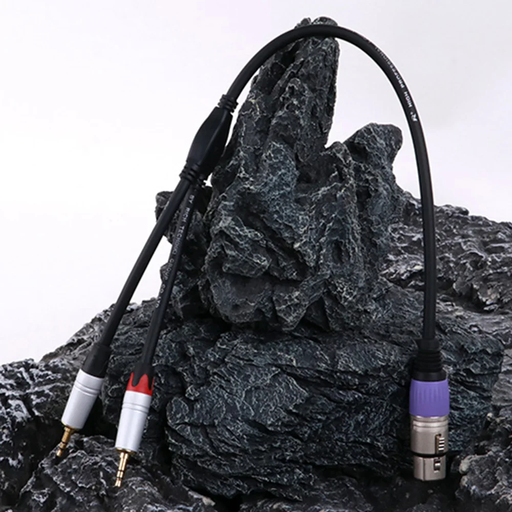 Двойной Y-образный разветвитель 3,5 мм к XLR мама, 3-контактный XLR мама к 2 TRS стерео разъем Aux соединение Аудио Микрофон разрыв патч-корд (art.: 3920c8aebbcf6) - 3920c8aebbcf6
