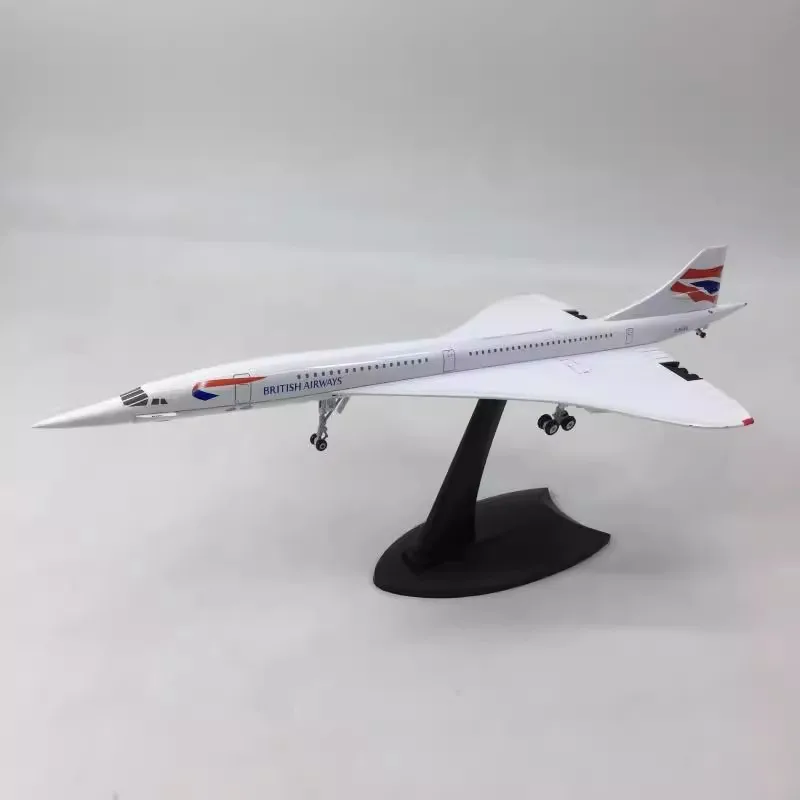 Фото Новый масштаб 1:400, 16 см, модель Air British/France Concorde, литой под давлением сплав, самолет Airways Display, коллекция самолетов №5
