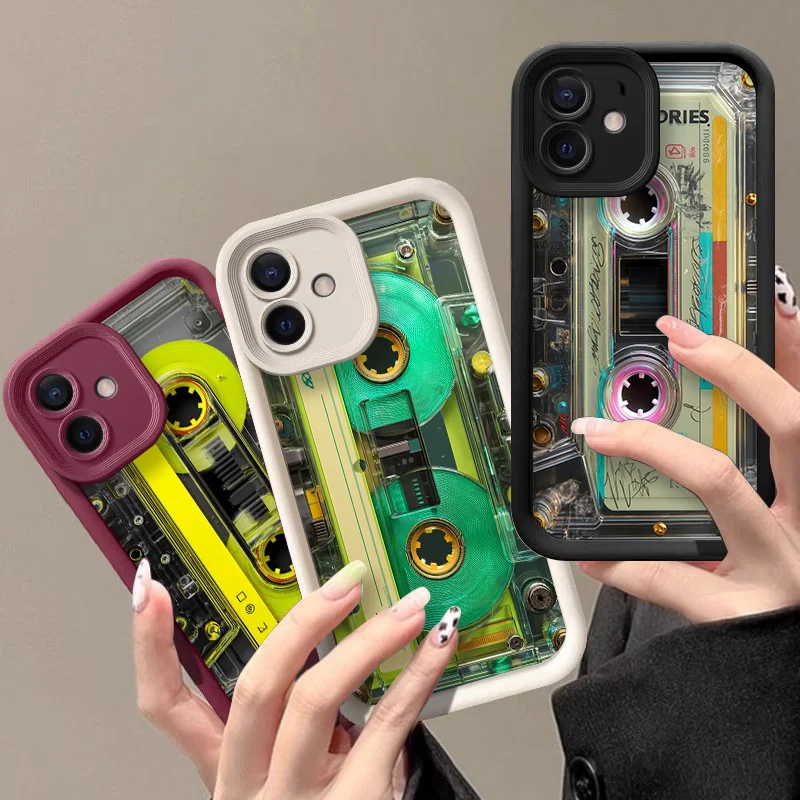 Фото Уникальный креативный чехол для телефона в виде кассеты для Google Pixel 10 9 8 7 8A 7A Pro XL 9A 5G, противоударный, мягкий, с защитой от падений, художественный дизайн №1