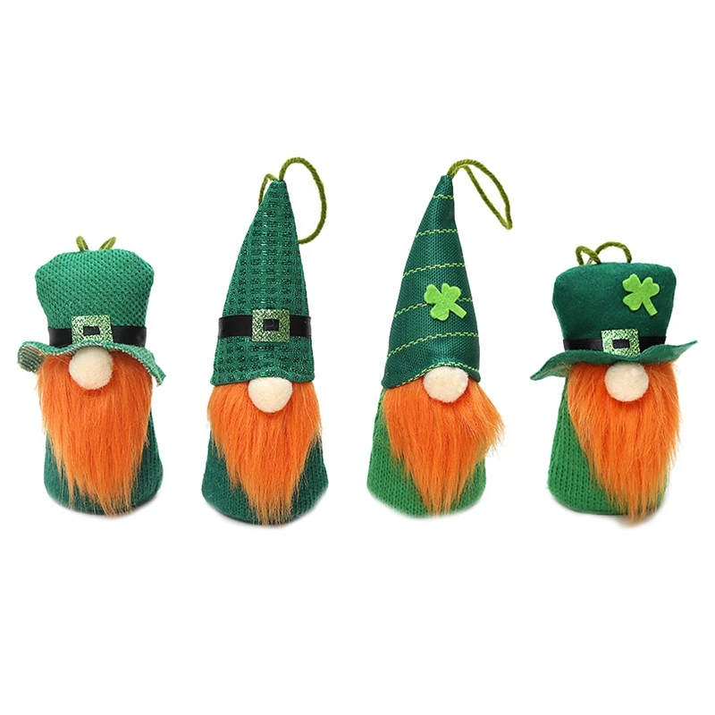 

St. Patrick's Day Gnome Decorations, Scandinavian Elf Hanging Ornaments For Table Tree Spring Party Home Decoration