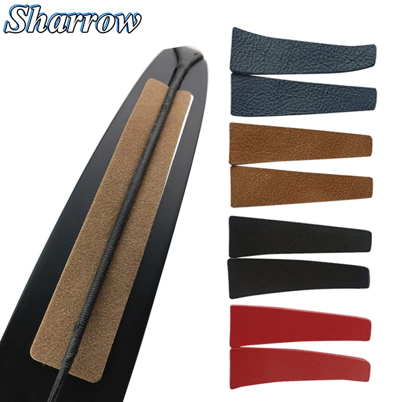 2/4pcs Recurve Bow Limbs Stabilizer Absorber Shock Takedown bow Leather Material Stabilizer Damper Bow String Shock Reduce Noise