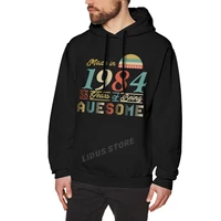 2022 new design made in 1984 38 years of being awesome 38th birthday gift hoodie sweatshirts street clothes cotton streetwear