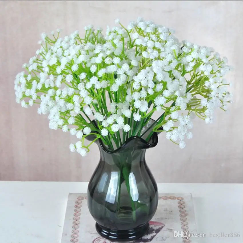

Gypsophila Silk Baby Breath Artificial Fake Silk Flowers Plant Home Wedding Party Home Decoration Free Shipping