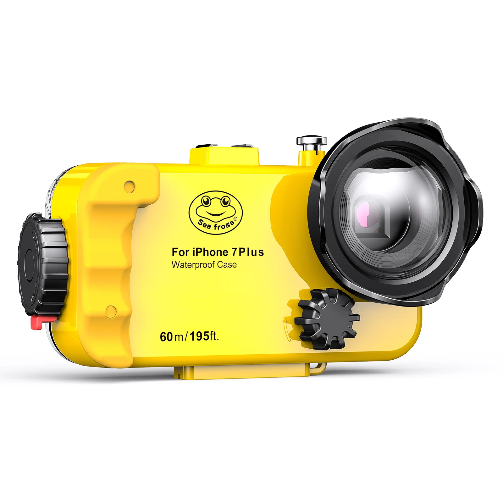 Водонепроницаемый чехол Seafrogs для смартфона с нажимной кнопкой для IPhone 7 8 Plus, подводный Чехол, водонепроницаемый корпус 60 м/195 футов