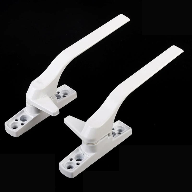 

Thickened Plastic Steel Open Door Handle With Lock And Window Handle Aluminum alloy Window Seven Characters Handle