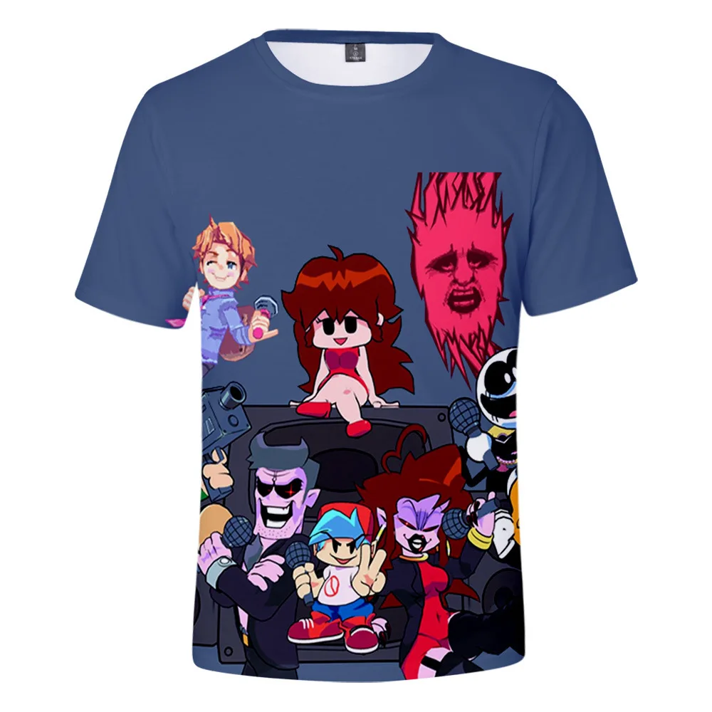 

Футболки, Лидер продаж, детская одежда Funkin с мультяшным аниме «пятница ночь», Детская футболка с 3D принтом, модная повседневная футболка, то...