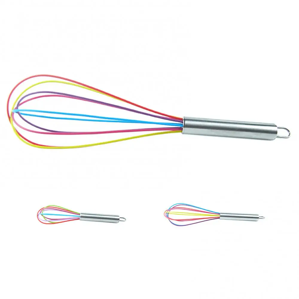 

Multicolor Stainless Steel Balloon Wire Egg Beater Whisk Tool Kitchen Mixer