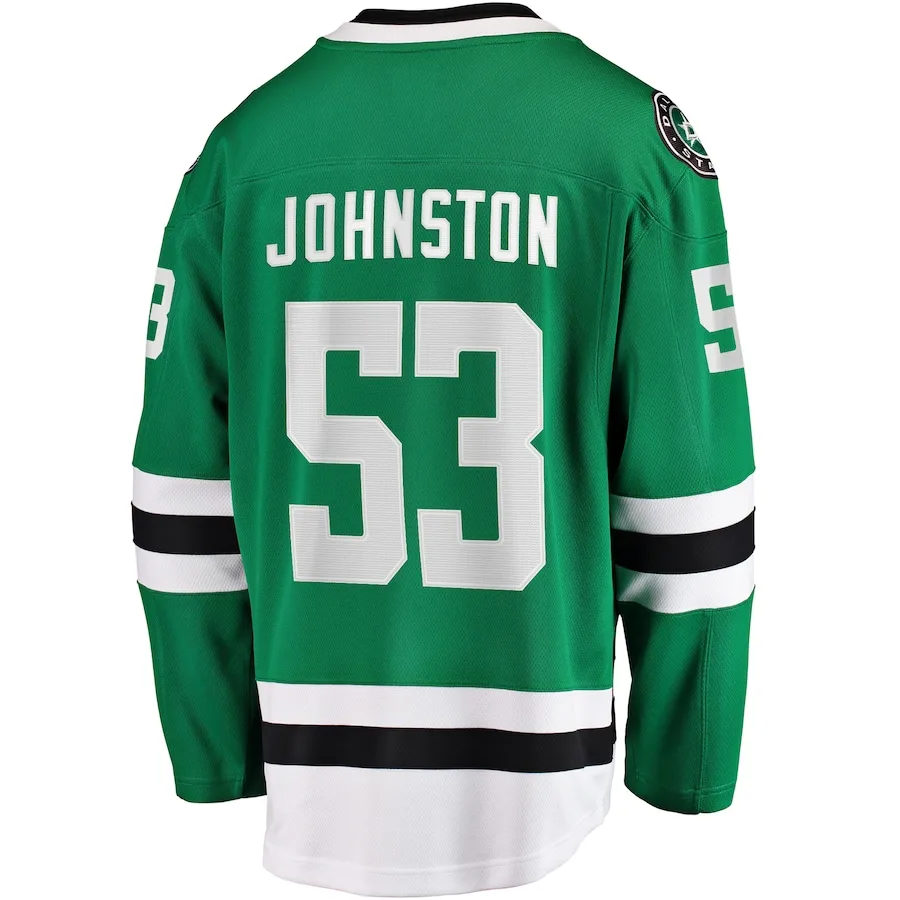 2025 Custom Embroidery Dallas Hockey Jersey Men Women Youth Kelly Green Ice Uniform