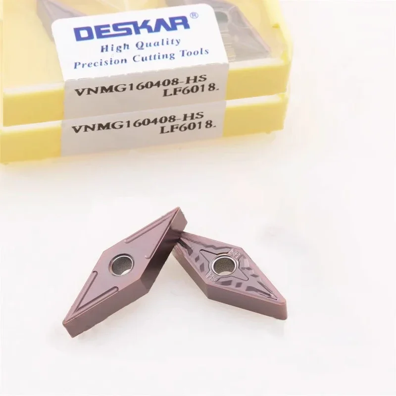 

VNMG160404 VNMG160408 MS HS LF6018 DESKAR Твердосплавная вставка Токарный станок с ЧПУ Токарные инструменты для нержавеющей стали