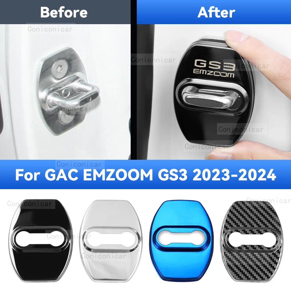 Защитная крышка для автомобильного дверного замка нержавеющая сталь GAC EMZOOM GS3 2023