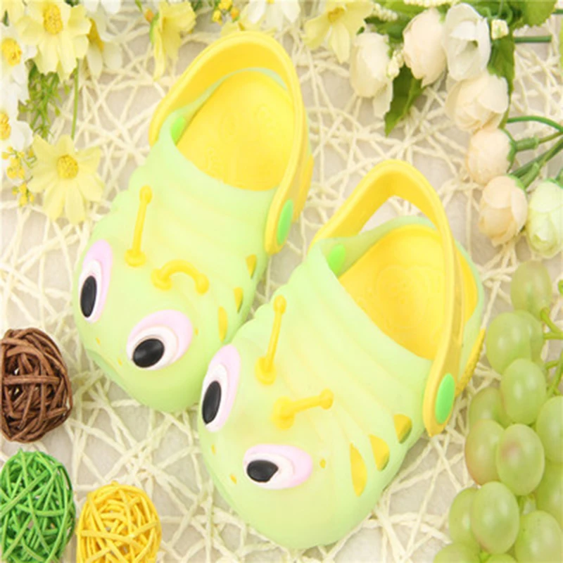 Сандалии для маленьких мальчиков и девочек Нескользящие с дырками летняя обувь