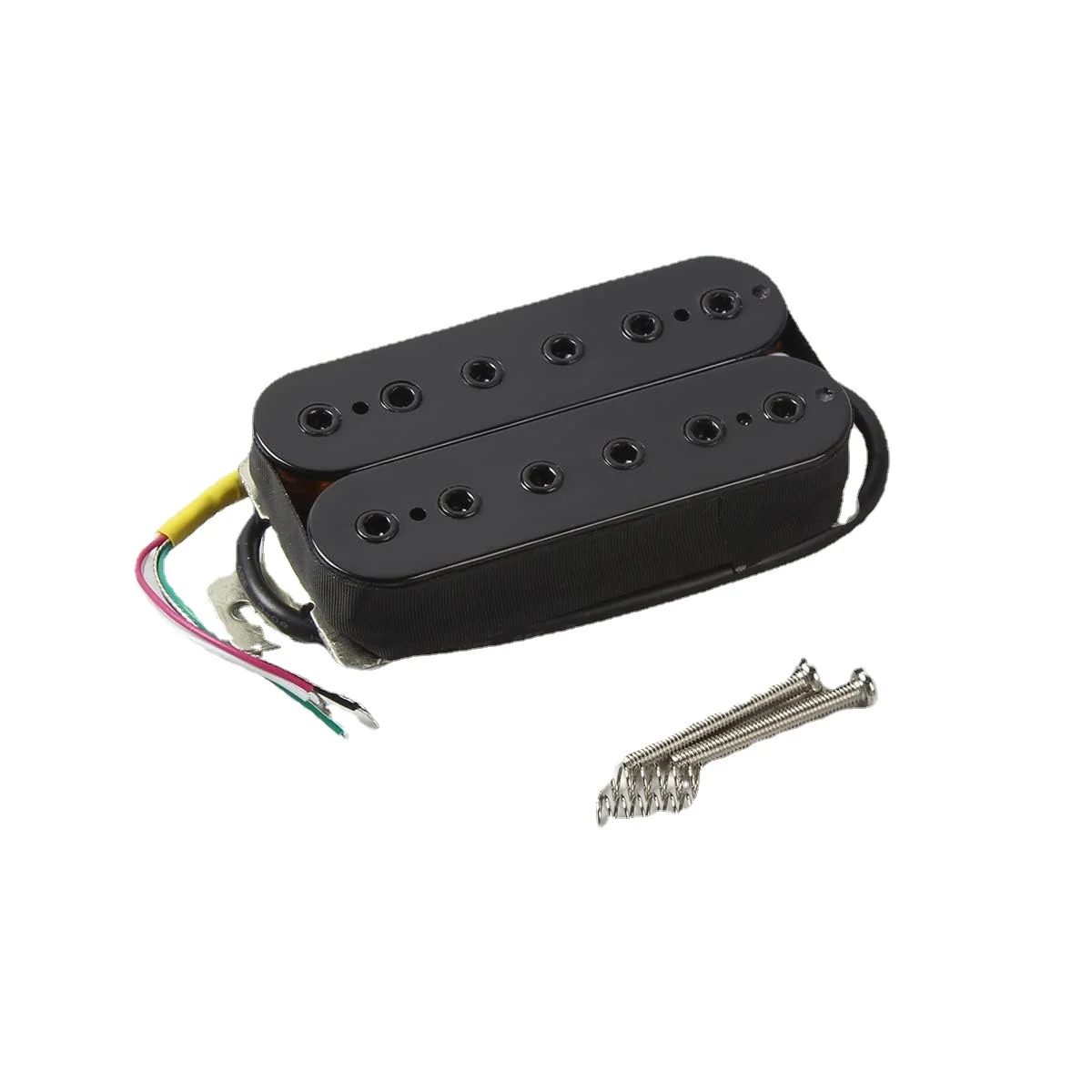 

Alnico 5 электрическая брикет и мост Набор для захвата с двойной катушкой Запчасти для гитары, черный (черный)