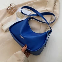 2022 spring soft pu leather shoulder crossbody sling bags lady luxury brand designer fashion simple handbags and purses