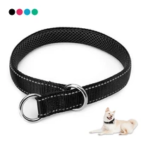 adjustable dog collar durable adjustable reflective pet nylon necklace soft comfortable durable for small dogs outdoor travel