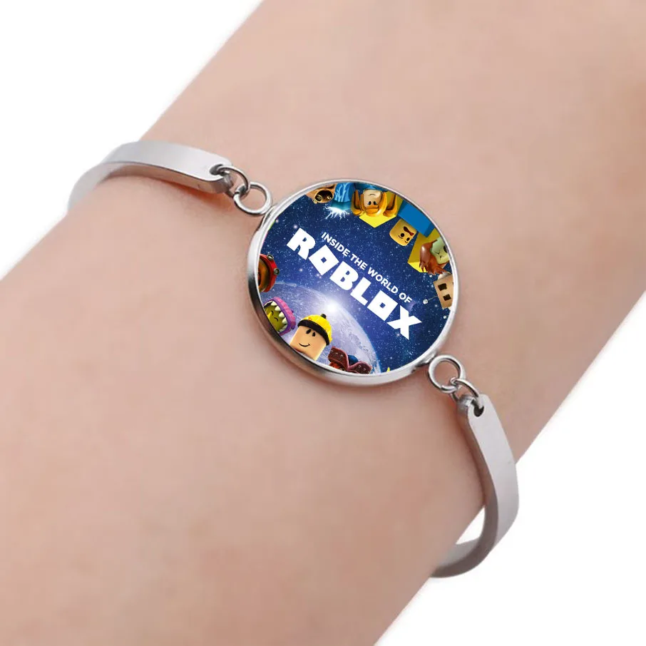

Anime Bracelet ROBLOX Cartoon Peripheral Bracelet Personality Time Gemstone Alloy Bracelet Birthday Gift for Boys and Girls