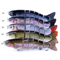 1pc 12 7cm 6 jointed saltwater fishing lures bait fly artificial fish minnow trout swimbaits ys buy