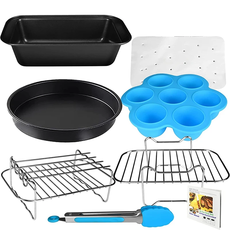 

Аксессуары для фритюрницы, аксессуары для аэрофритюрницы с двойной корзиной, совместимые с Ninja Foodi,Instant Vortex,Air Fryers7.6L-9.6L