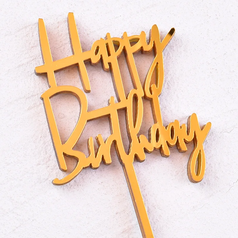 

Набор из 10 золотых и черных акриловых топеров для торта MOONBIFFY