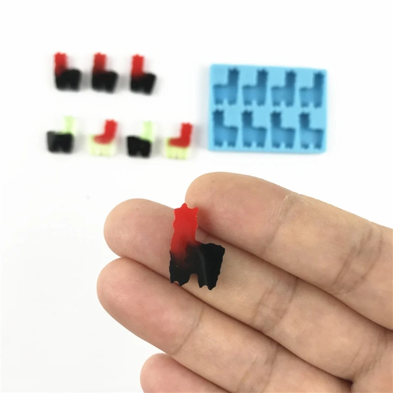 

Eardrops Dangler UV Crystal Resin Epoxy Mold DIY Art Crafts Alpaca Ear Stud Mold