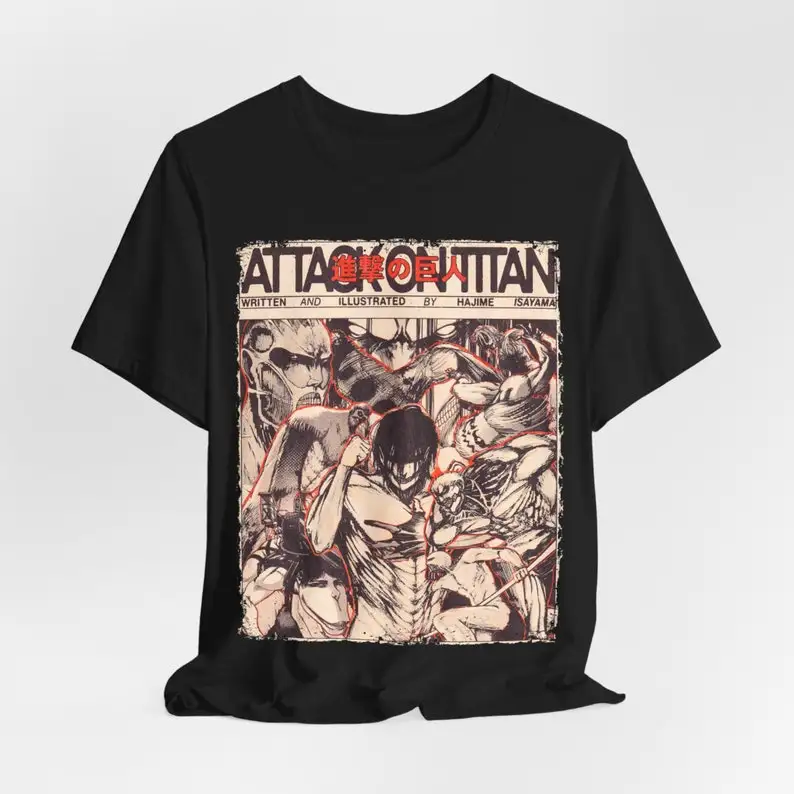 Эстетическая винтажная уличная одежда из аниме-фильма Титан классическая