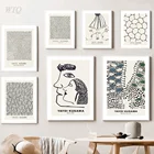 Yayoi Kusama, абстрактная картина в горошек, фотообои, холст, скандинавские постеры и принты, настенные картины для декора гостиной