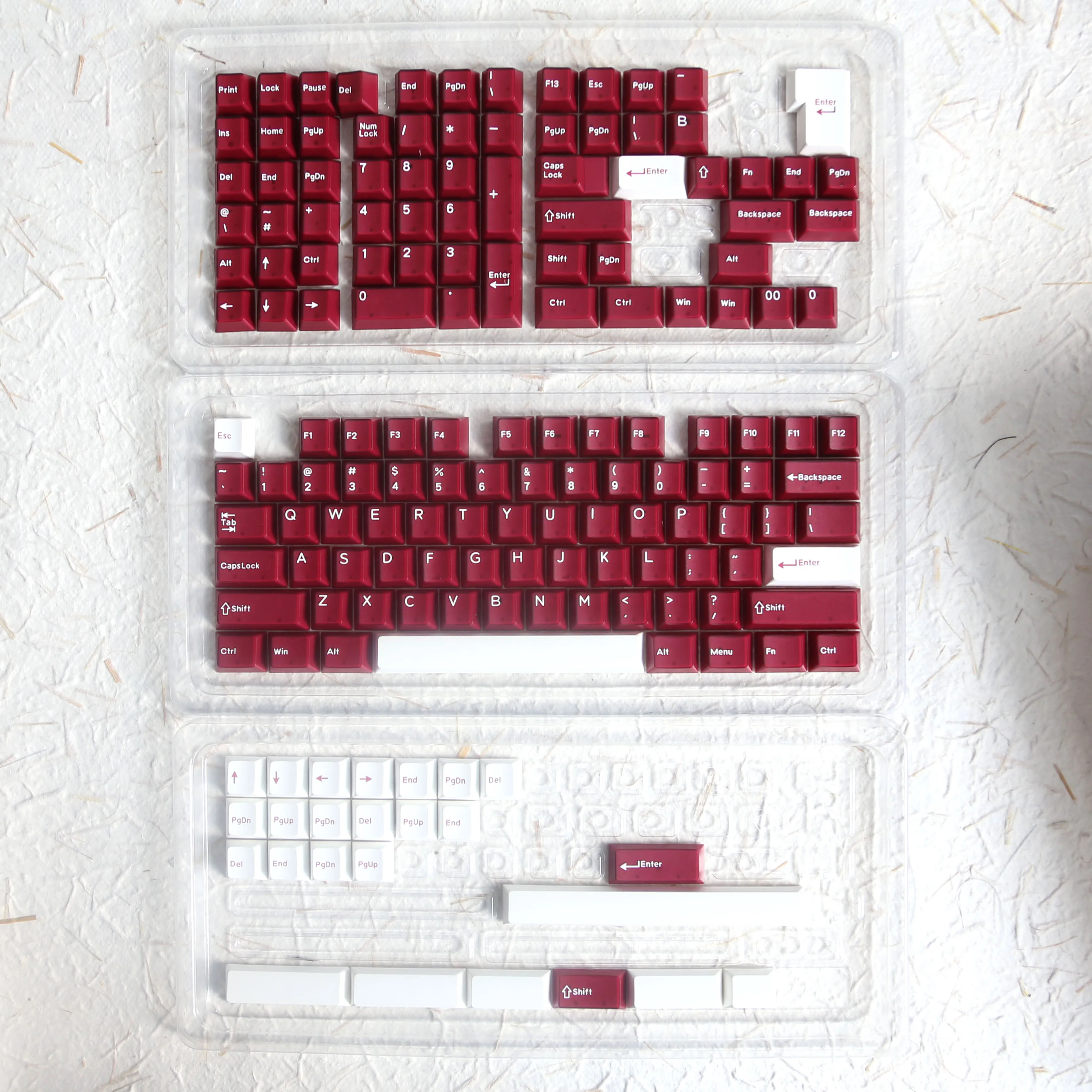 

Прозрачные колпачки для механической клавиатуры с 165 клавишами и профилем вишни, колпачки для механической клавиатуры под заказ для 68, 84, 104, ...