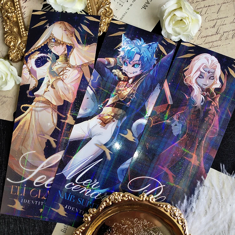 

Anime Identity Ⅴ Jack Naib Subedar Eli Clark Joseph Desaulniers Cosplay Laser Ticket Postcard Decorate Collection Card Xmas Gift