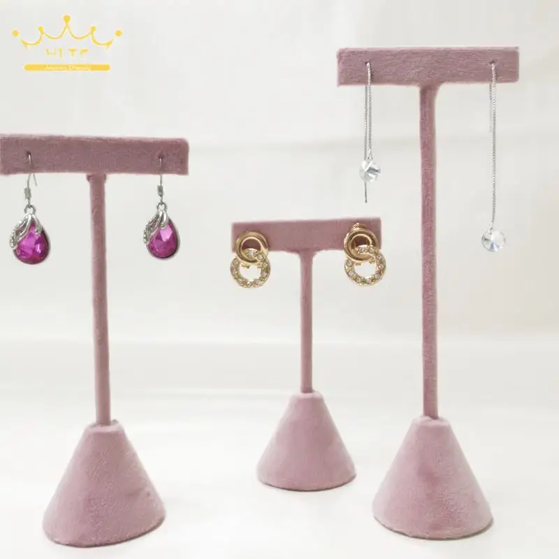 

T-Shaped Earring Display Stand Jewelry Holder Pendant Display Storage Rack Earring Organizer Long Ear Hanging Frame