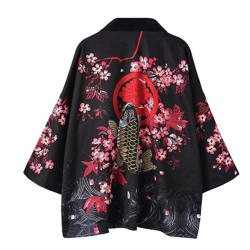 

Japanese Kimono Cardigan Men Yukata Male Samurai Costume Clothing Ykiyo Kimono Jacket Mens Kimono Shirt Yukata