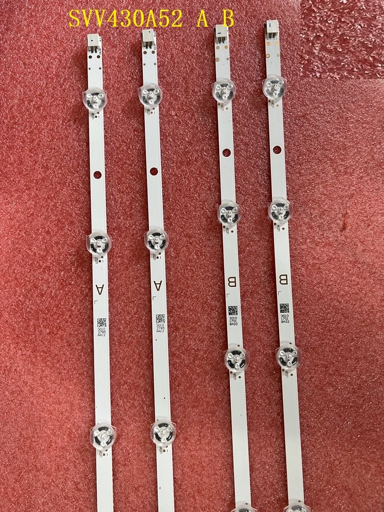 Светодиодная лента (4) для Panasonic TX-43FX550E TX-43FX555E TX-43GS352B TX-43GX551B TX-43GX555E TX-43FS350E TX-43FS352B