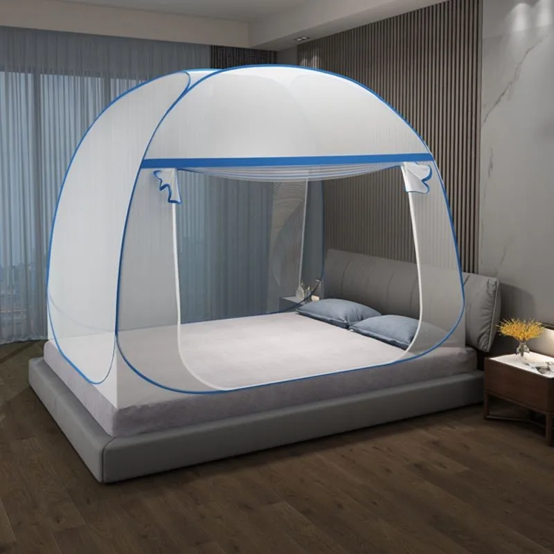 

High-quality Home Big Space Install-free Yurt Mosquito Net Student Encrypted Mesh Zip Mosquito Net 1.2 1.5 1.8M Double Bed Tent