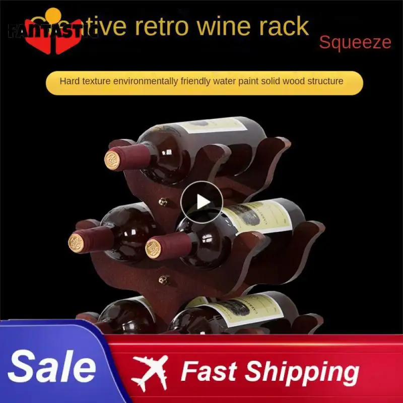 

Небольшие полки, широкий диапазон применения, высокая адаптивность, деревянная винная полка, простая и изящная винная полка