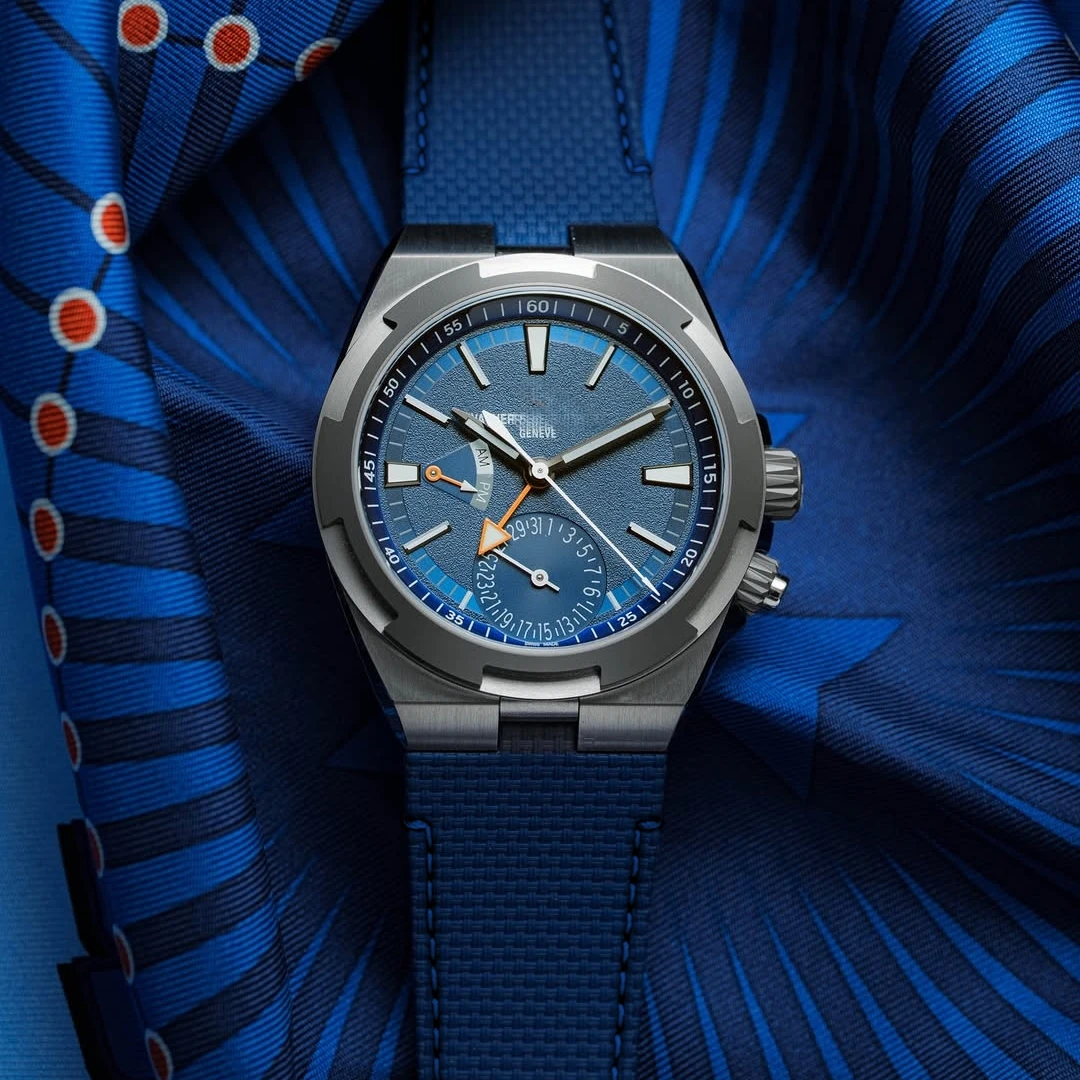 Фото Ремешок из парусины и каучука FKM для часов Vacheron Constantin Overseas 4500V 5500V 7900V, 24×7 мм, со стальными концевыми звеньями №4
