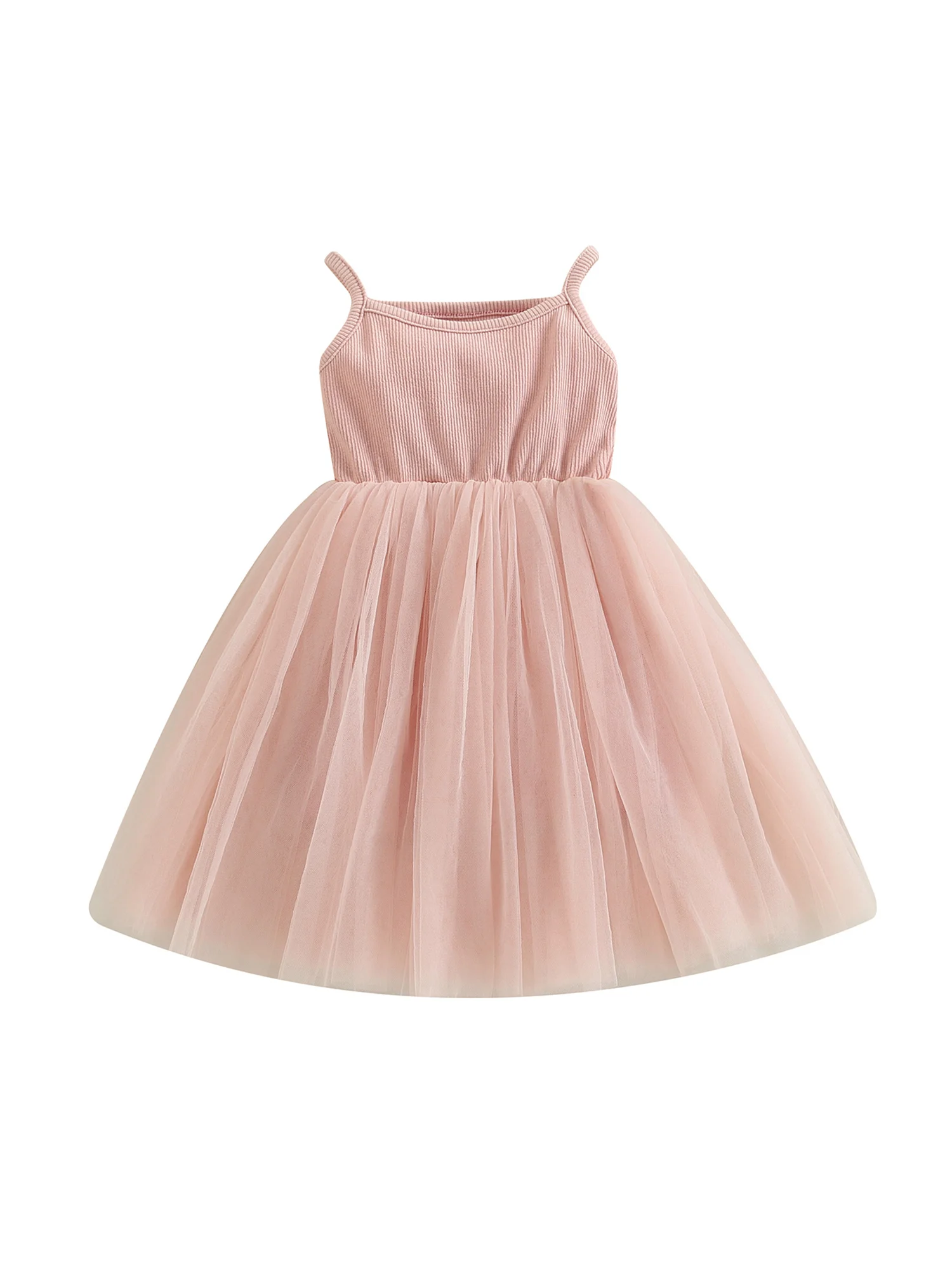 

Летнее платье Mubineo для маленьких девочек, Пляжное Тюлевое солнцезащитное платье в стиле бохо на бретелях-спагетти, платья-пачки