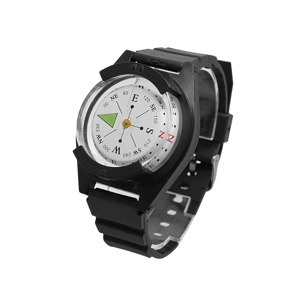 

Portable Silicone Navigation Compass Watch Waterproof Hiking Luminous Compasses for Outdoor Activities Roxk Climbing