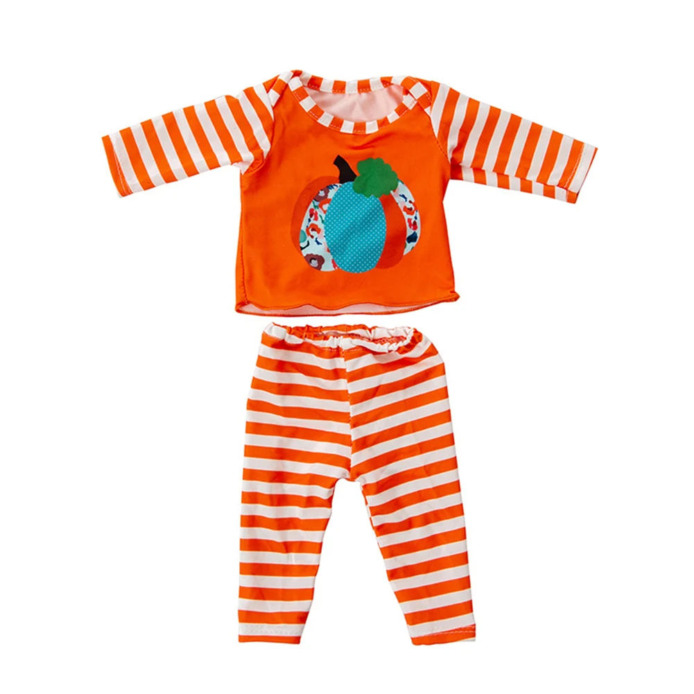 

Наряд Детская игрушка с принтом детская кукла комплект одежды подарок аксессуары на Хэллоуин DIY милый мультяшный Рождественский модный дет...